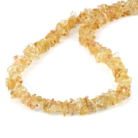 Citrine Nuggets stone necklace, 925 Sterling silver necklace for women, handmade jewelry
